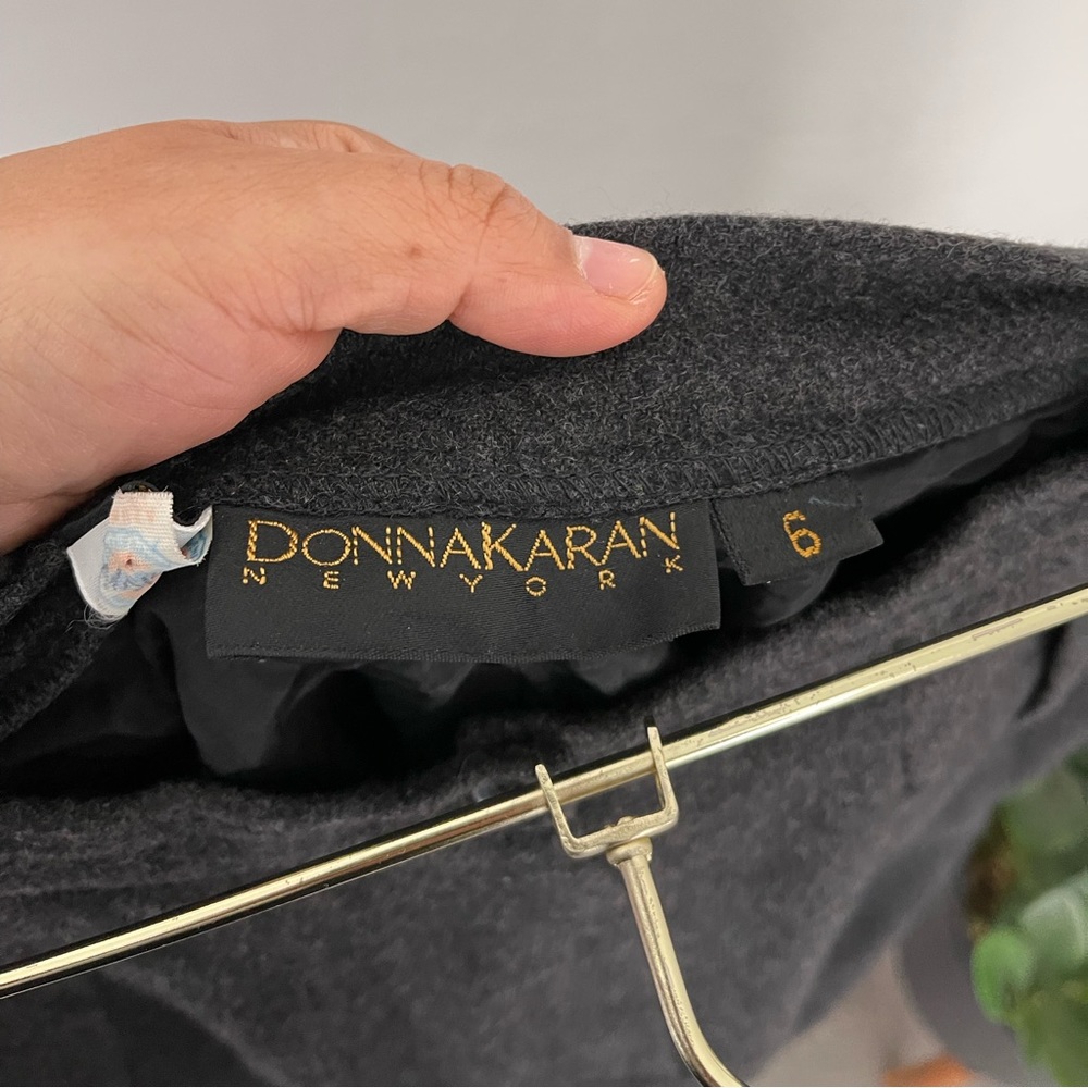 DONNA KARAN NEW YORK High Waist Pintuck 100% Cashmere Pants Size 6 - Picture 6 of 9